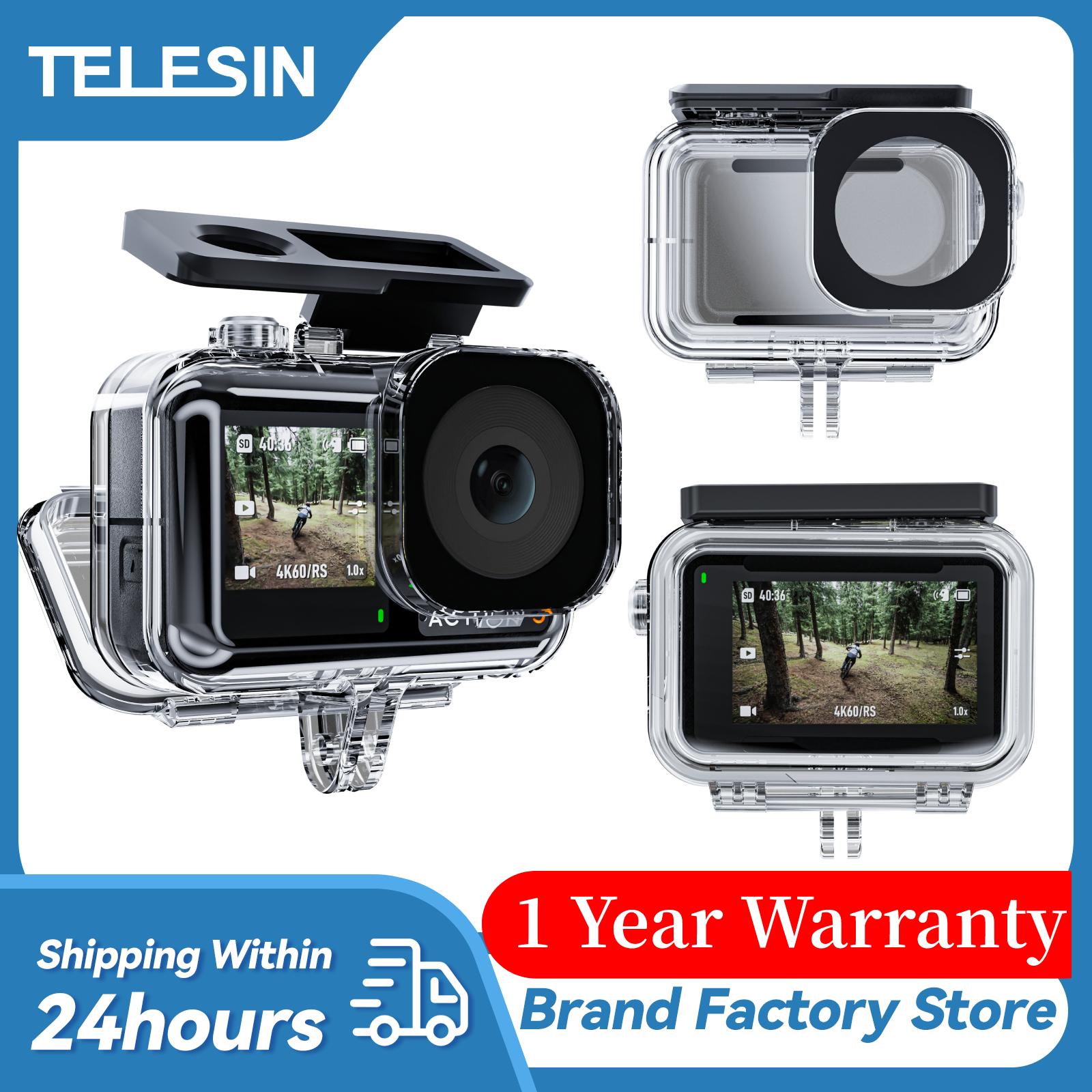 Trường hợp không thấm nước Telesin 45m cho DJI hành động 3 Nhiệt độ chìm dưới nước Trường hợp bảo vệ cường độ cao cho hành động 3