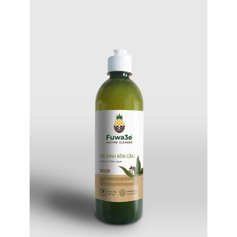 Nước vệ sinh bồn cầu Fuwa 3e - Từ enzyme vỏ trái cây - An toàn cho sức khỏe, môi trường