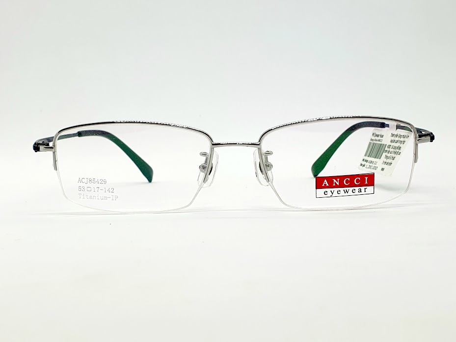 Combo gọng kính ANCCI ACJ85429 - Đen bạc
