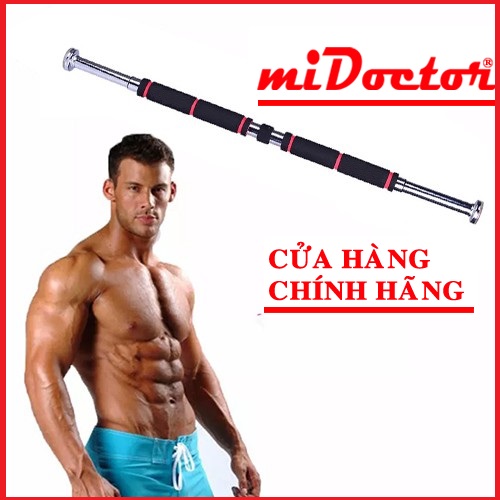 Xà Đơn Treo Tường Gắn Cửa Đa Năng Độ Dài Tùy Chỉnh Giúp Bạn Tập Gym, Tập Cơ Bụng, Cơ Vai, Cơ Xô 60-120Cm - Chính Hãng miDoctor (Màu Ngẫu Nhiên)