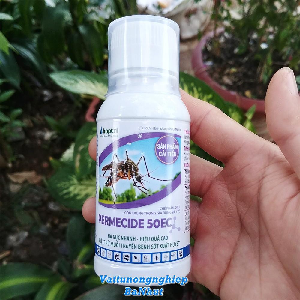 PERMECIDE 50EC - Chai 100ml (Hợp Trí) Diệt Trừ Ruồi Muỗi Và Côn Trùng - Hạ Gục Nhanh Tiêu Diệt Gọn