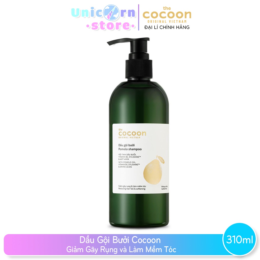 Dầu gội bưởi Cocoon giúp giảm gãy rụng và làm mềm tóc 310ml