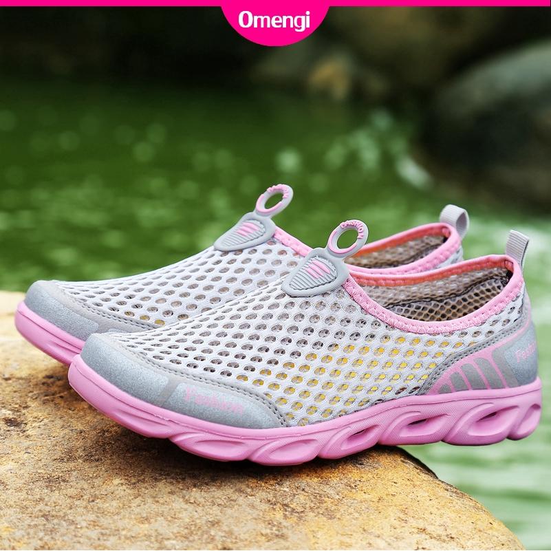 Giày Sneaker Chống Trượt Thoáng Khí Cho Nữ