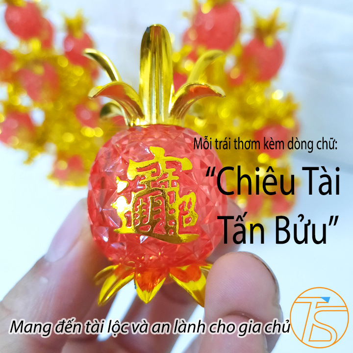 Cây Tài Lộc Đèn Thơm May Mắn Chiêu Tài Tấn Bửu Chưng Tết Trên Bàn Thờ, Bàn Ông Địa Thần Tài Sử Dụng Pin Tiểu