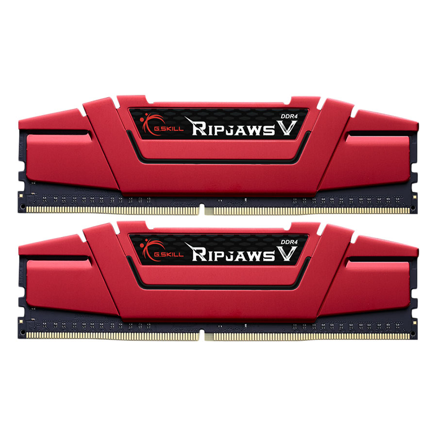 Bộ 2 Thanh RAM PC G.Skill F4-2400C17D-16GVR Ripjaws V 8GB DDR4 2400MHz UDIMM - Hàng Chính Hãng