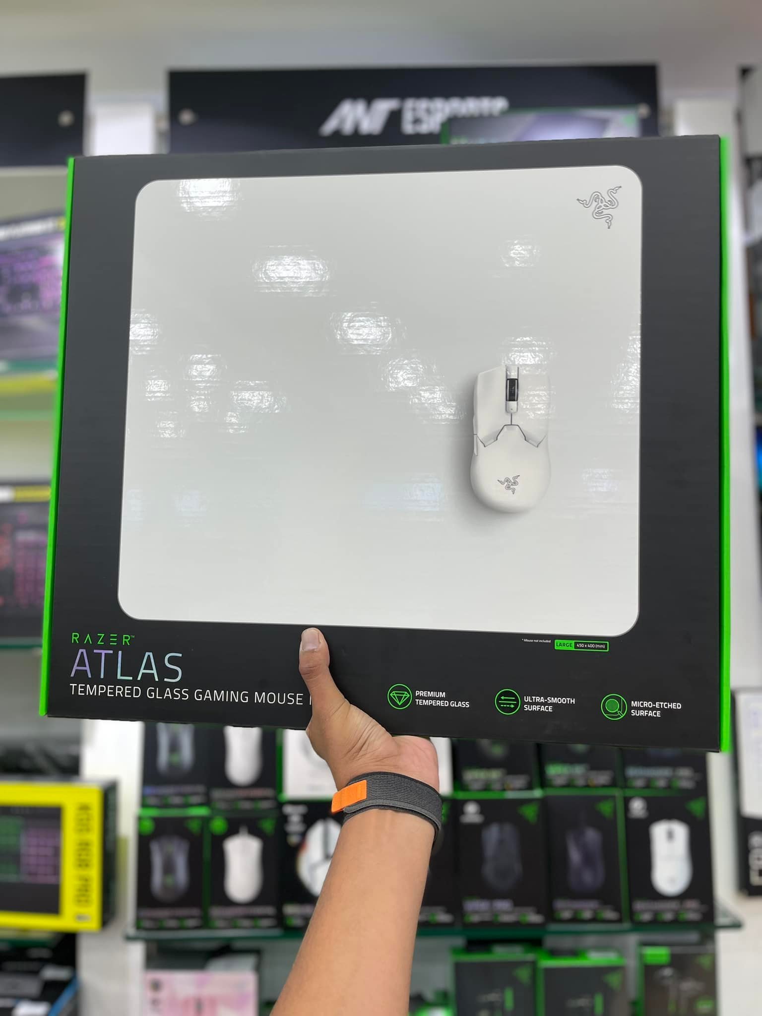 Bàn di chuột kính cường lực Razer Atla s - Hàng chính hãng