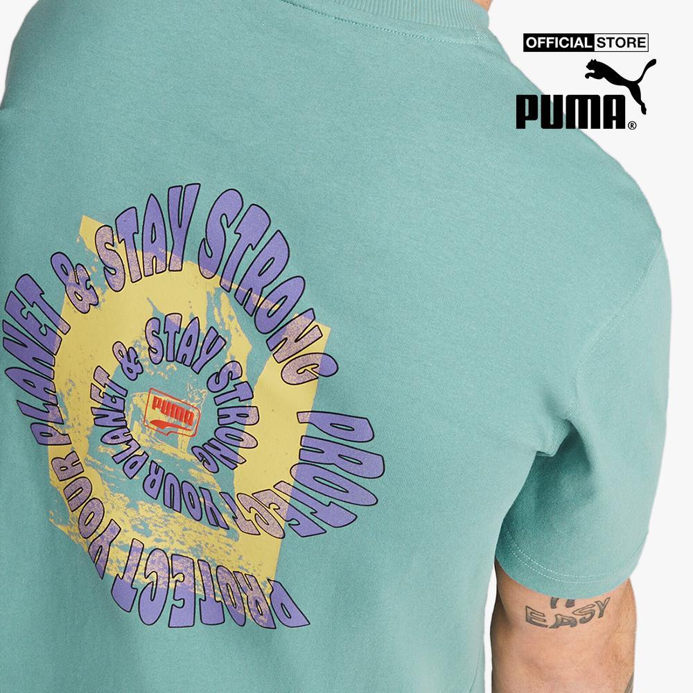 PUMA - Áo thun nam cổ tròn tay ngắn Downtown539181