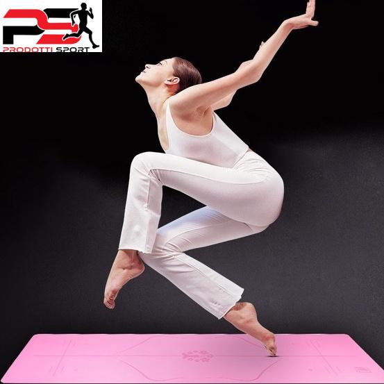 Thảm Yoga FED-YG-01 định tuyến 5mm chất liêu PU + Cao su chống trượt(Tặng kèm túi vải)