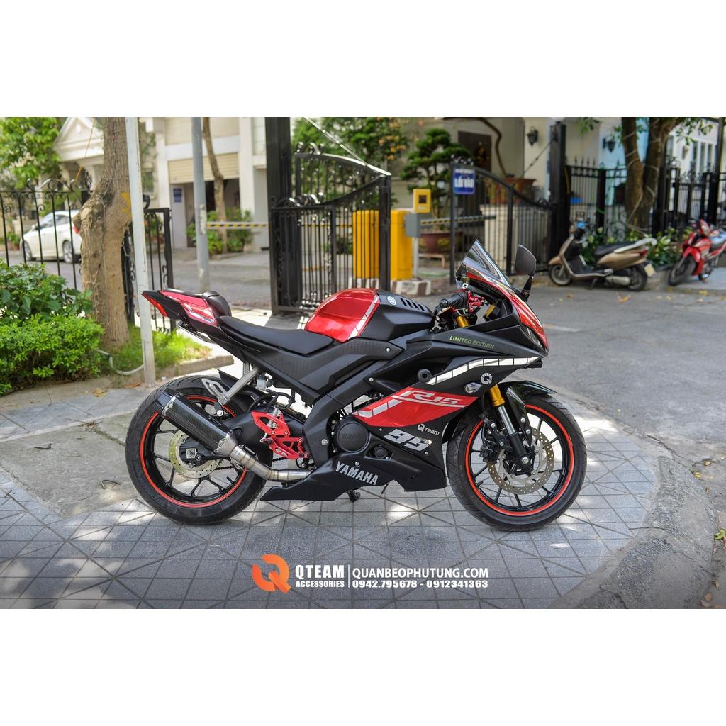 Cổ pô inox 304 bầu lưới tổ ong cho các dòng xe máy côn tay YAMAHA, HONDA và SUZUKI