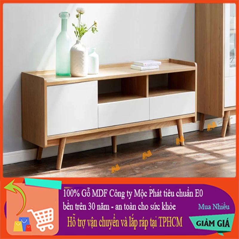 Made in VN Kệ tivi gia đình nhỏ gọn phong cách hiện đại gỗ mdf 17mm công ty Mộc Phát độ bền trên 30 năm AN062