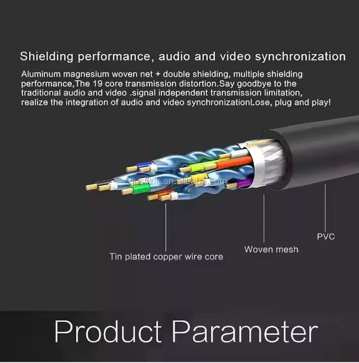 Cáp Hdmi 2 Đầu Dây Tròn Đen Dài 3M Chống Nhiễu Cao Cấp