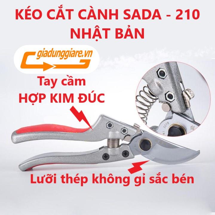 KÉO CẮT TỈA CÀNH CÂY Nhật Bản Chất liệu thép SK5 không gỉ, sắc bén, tay cầm HỢP KIM đúc