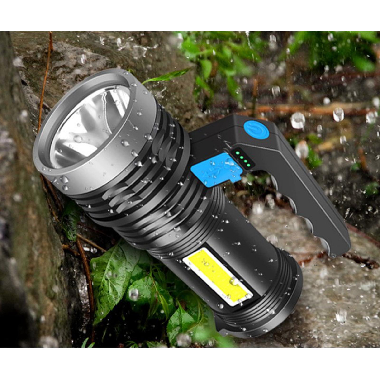 Super Bright LED Flashlight Rechargeable Searchlight Handheld Spotlight