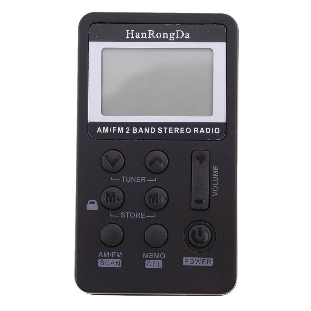 Portable Digital Tuning AM / FM Stereo Radio With Earphone For Walk