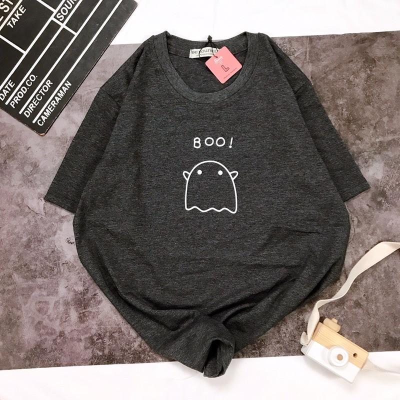 Áo Thun Tay Ngắn UNISEX BOO - Hình chụp thật (Đủ size M-L-XL)