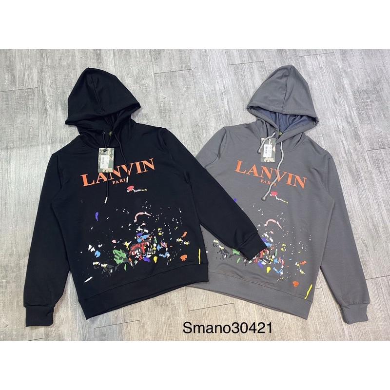 Áo nỉ Hoodie nam nữ LANVIN vẩy sơn siêu hot, kèm video ảnh thật