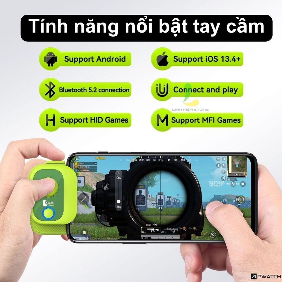 Tay cầm chơi game Gamewing Aobing Mini - Phụ kiện gaming di động hỗ trợ macro và ghìm tâm