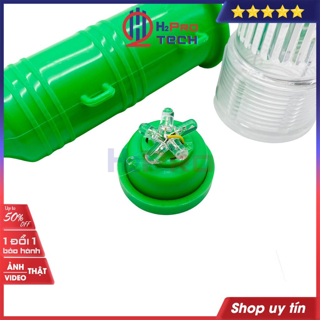 Đèn Chớp Cảnh Báo, Đèn Báo Hiệu Tàu Biển H2pro Vỏ Xanh-Nháy Xanh Cao Cấp, Thu Hút Khách Hàng -H2Pro Tech