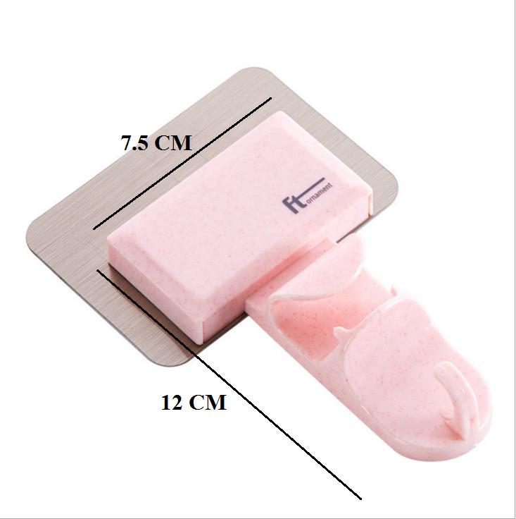 Móc Nhựa Dán Tường Treo Thau Chậu, Khăn, Giá Gắn Tường Treo Đồ Nhà Bếp, Nhà Tắm GD378-MTreoThau-2T