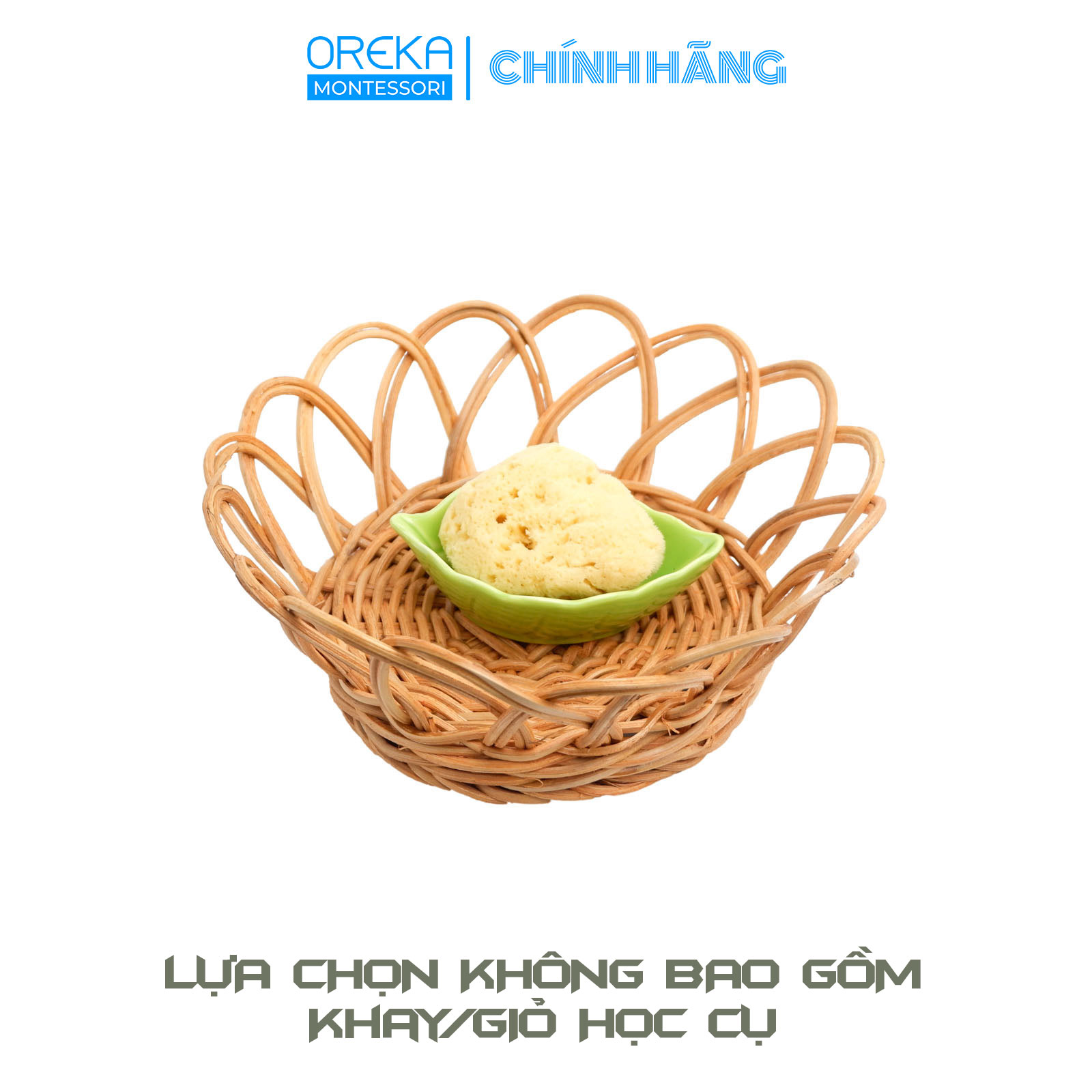 Bộ giáo cụ Oreka Montessori Rửa lá cây - Không Khay