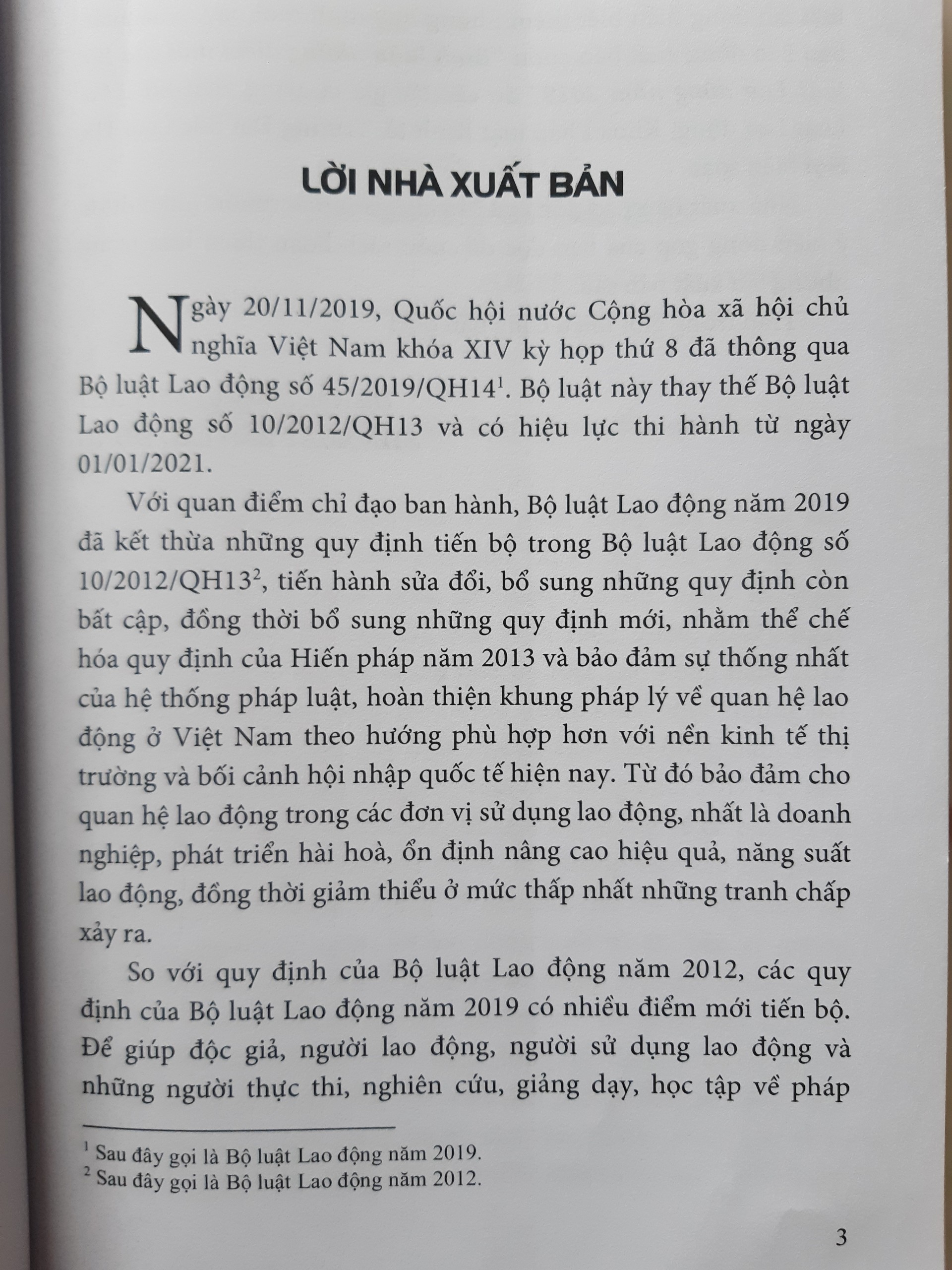 Bình Luận Những Điểm Mới Của Bộ Luật Lao Động Năm 2019