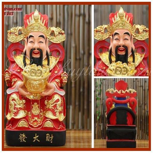 Thần tài/Thần tiền chiêu lộc đai đỏ 30.5cm L1_video