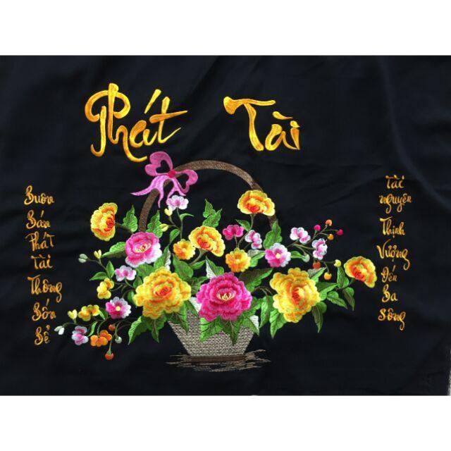 Tranh thêu vi tính thành phẩm