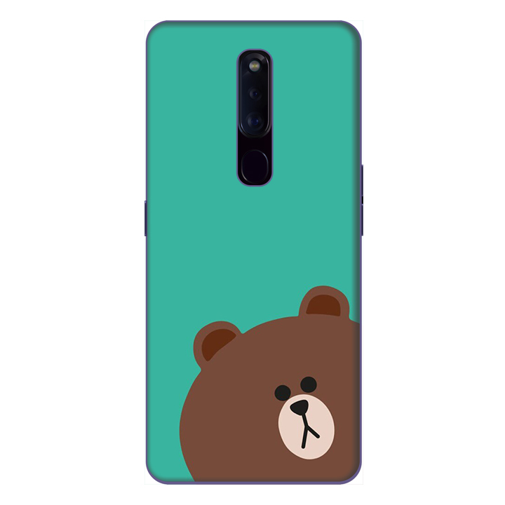 Ốp lưng điện thoại Oppo F11 Pro hình Gấu Xám - Hàng chính hãng
