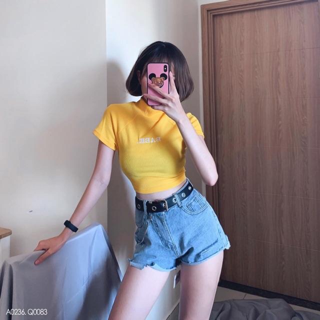 Áo thun croptop babe