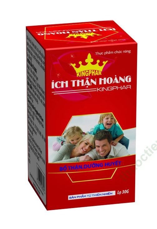 ￼ÍCH THẬN HOÀNG Kingphar  Hộp 30 viên - Bổ thận ích khí, dưỡng huyết.