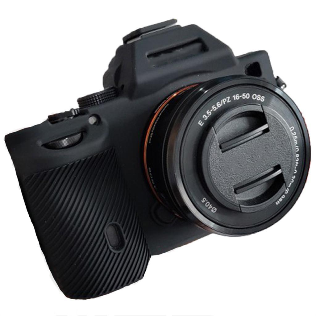 For A7 A7S Camera Silicone Case Cover Protective Black