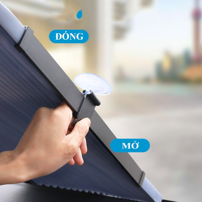 Rèm che nắng ô tô - Size 70cm - Rèm che nắng ô tô tự cuốn linh động cao cấp cho các loại xe.