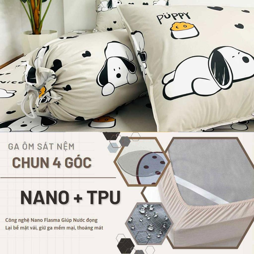 Ga chống thấm Cotton cao cấp chó puppy đang yêu không bí, không sột soạt, thoáng mát