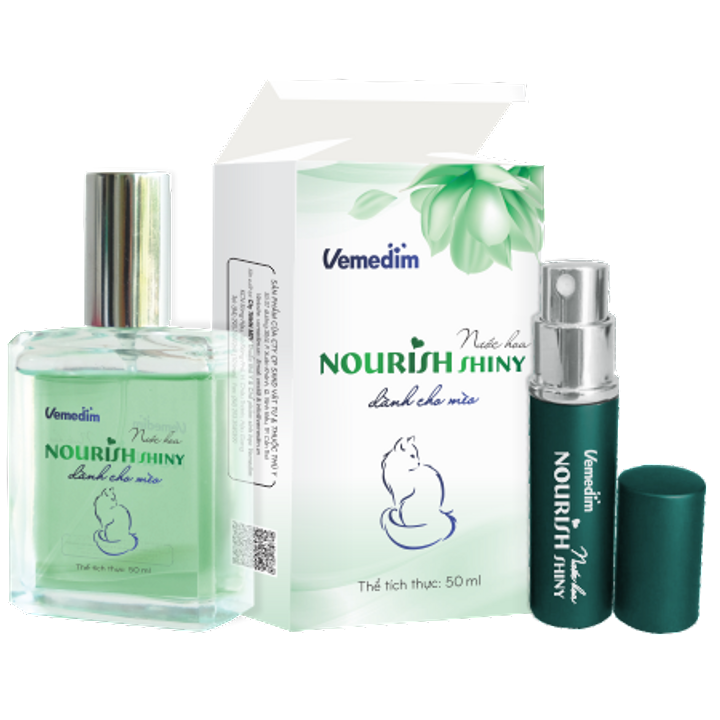 NOURISH SHINY - Nước hoa dành cho mèo,mùi thơm nhẹ nhàng, dưỡng lông, khử mùi.