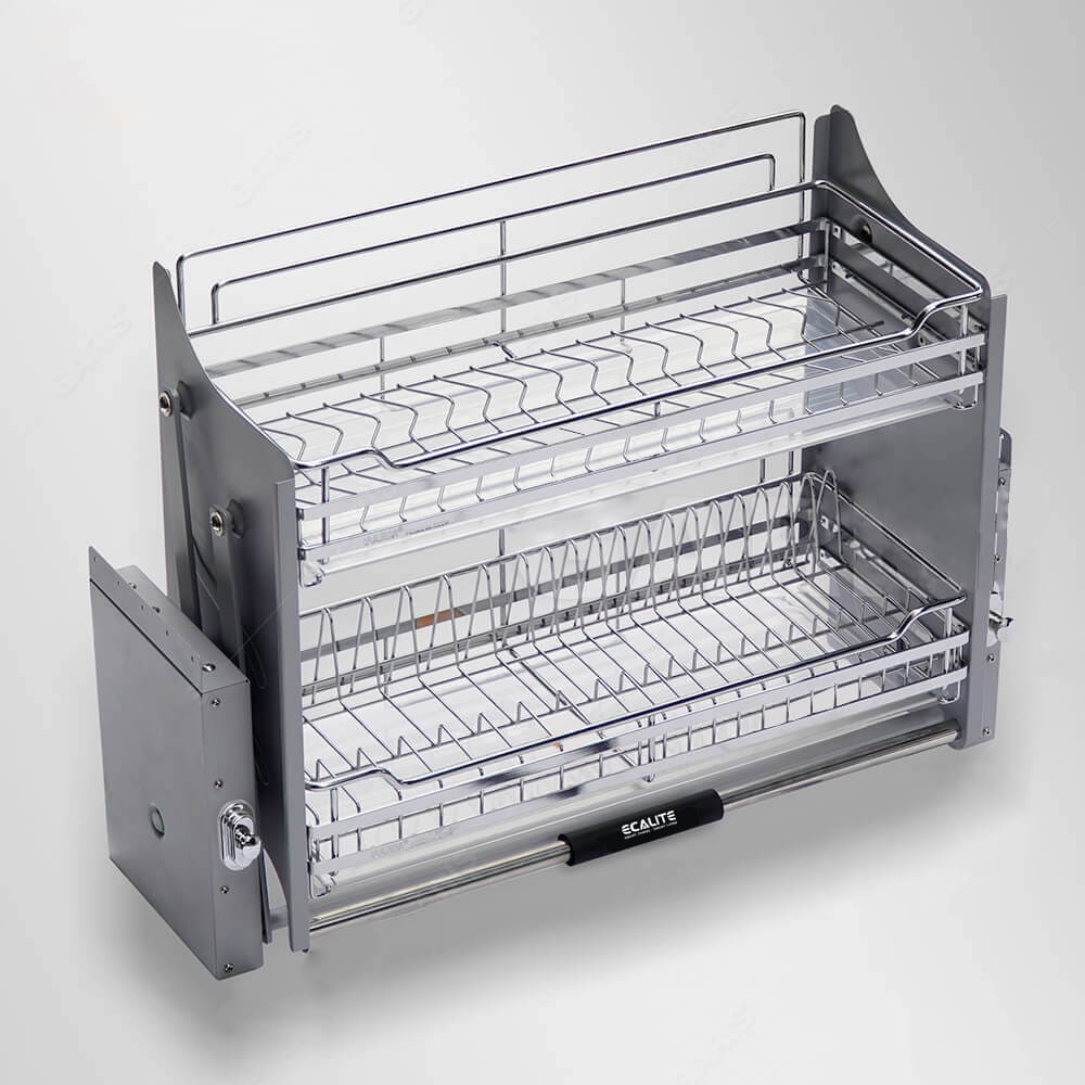 Kệ Chén Di Động Tủ Trên Lift-Basket Ecalite EL-BL80SS - Tủ Ngang 80cm - Inox 304 Cao Cấp - Hàng Chính Hãng