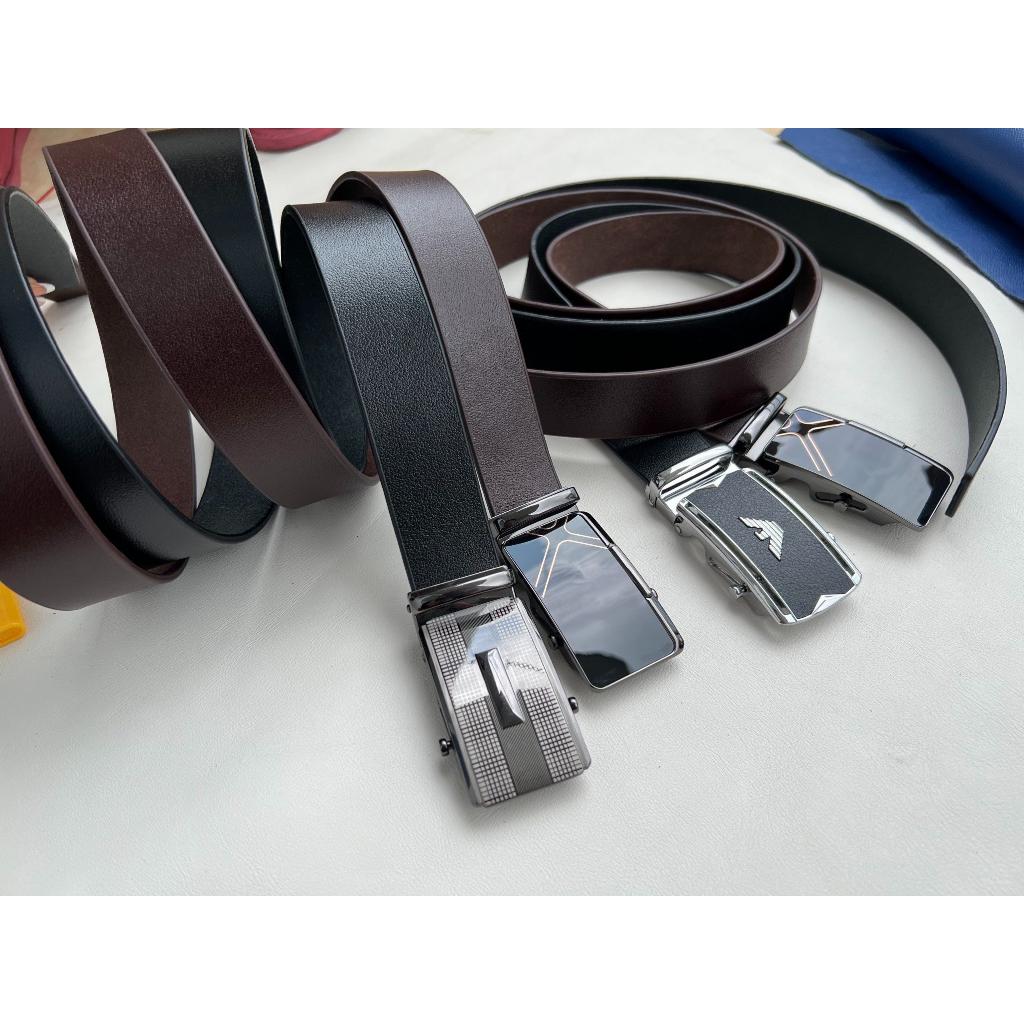 Thắt Lưng Da Bò Cao Cấp Nhập Khẩu Đầu Khóa Tự Động Tc Khóa Tự Động Sang Trọng, Tiện Lợi