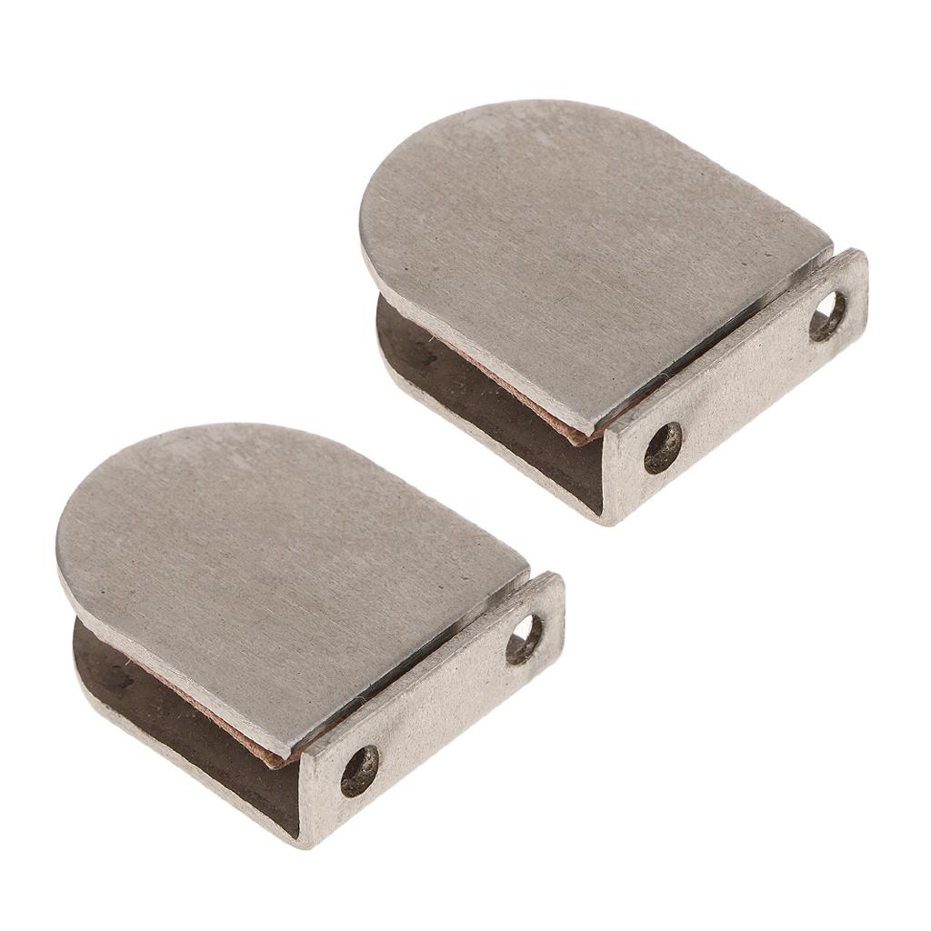 2 Pieces Glass Clips, Suitable for Fixing Bathroom Glass,Office Seat Glass,