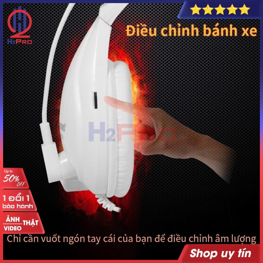 Tai Nghe Chụp Gaming, Tai Nghe Chụp Tai Có Dây JT-813 Chống Ồn, Bass Hay, Dây Dài 2.1M-Tặng Dây Gộp Micro-H2Pro Tech