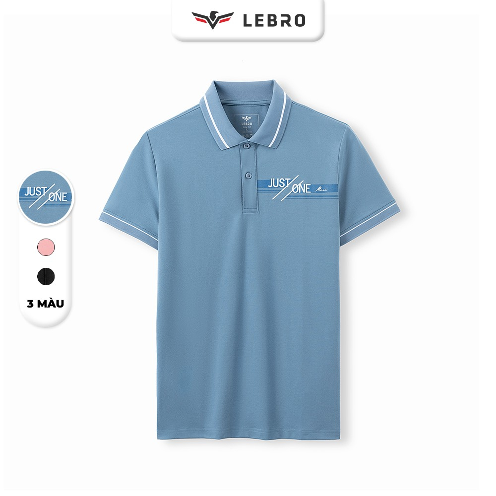Áo polo nam , áo thun nam có cổ LEBRO dáng slimfit , chất cotton CVC cao cấp , phong cách thể thao trẻ trung TPL23-09