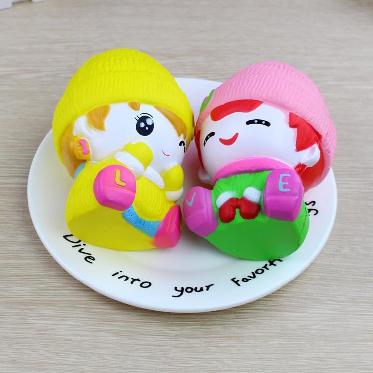 {mới về} Squishy Búp bê iloveyou (14x9cm