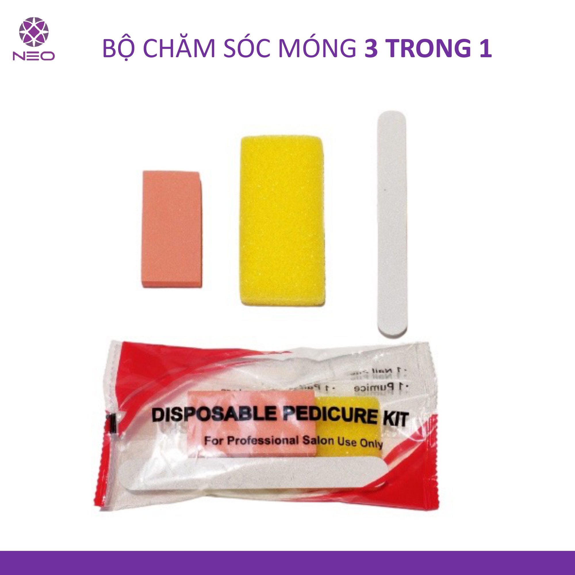 Bộ Chăm Sóc Móng Chuyên Nghiệp 3 Trong 1 An Toàn và Tiện Dụng/ Personal Care Pedicure Kit 3 in 1