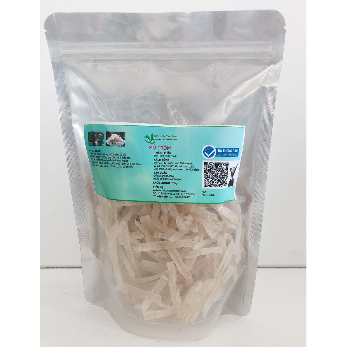 Mủ trôm nguyên chất - Gói 200gr