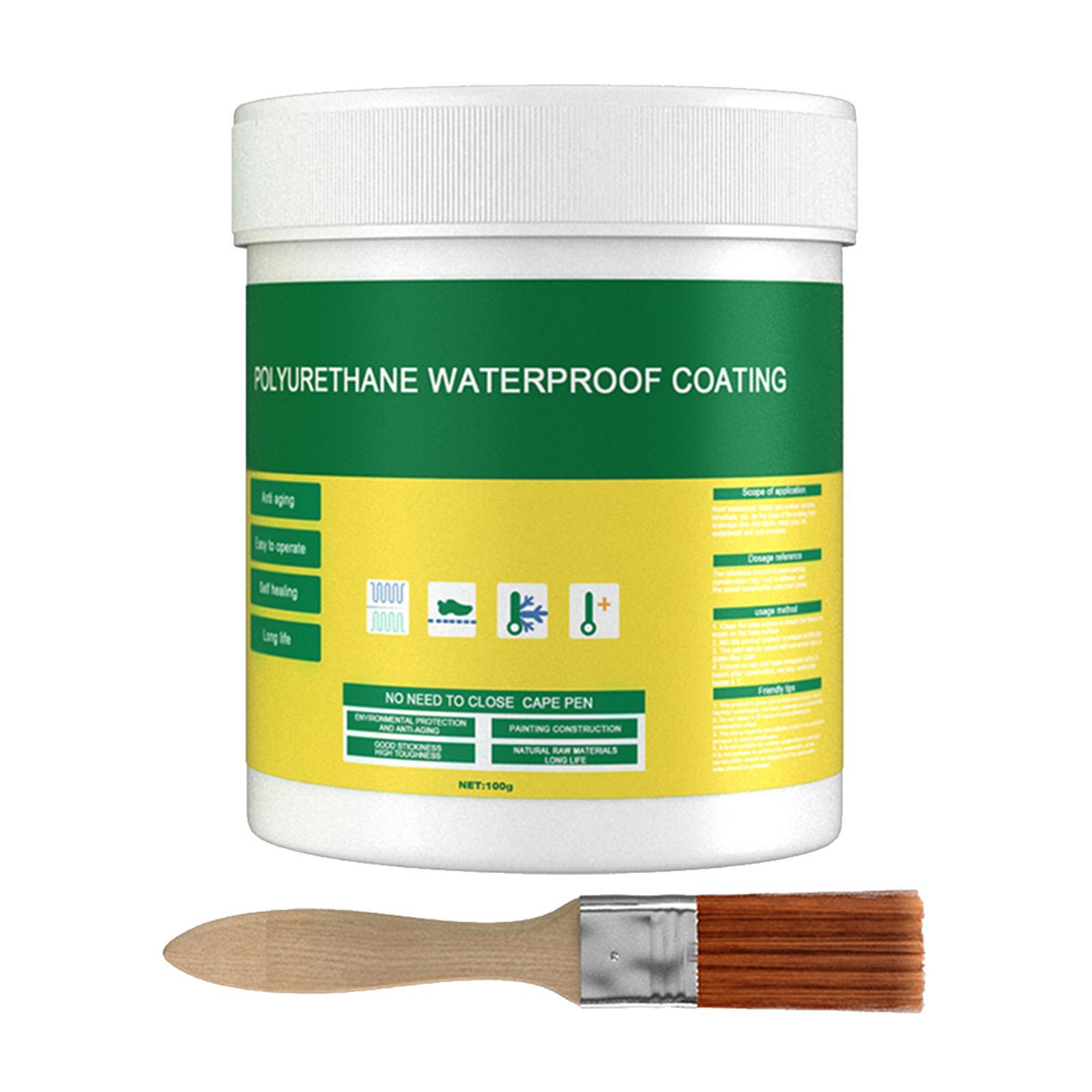 2x 100G Waterproof Sealant Sealer Glue Brush Toilet Coating Repair Leakproof