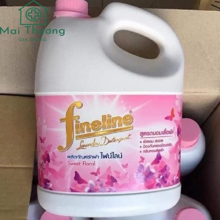 Combo 4 Can Nước Giặt Quần Áo FINELINE Thái Lan Chính Hãng Vừa giặt Vừa Xả Tiết Kiệm Chi Phí