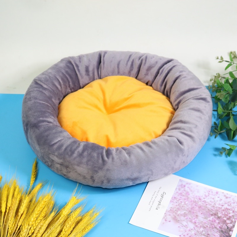 Ổ NỆM NẰM TRÒN DÀNH CHO CHÓ MÈO SIZE 45CM CAO CẤP