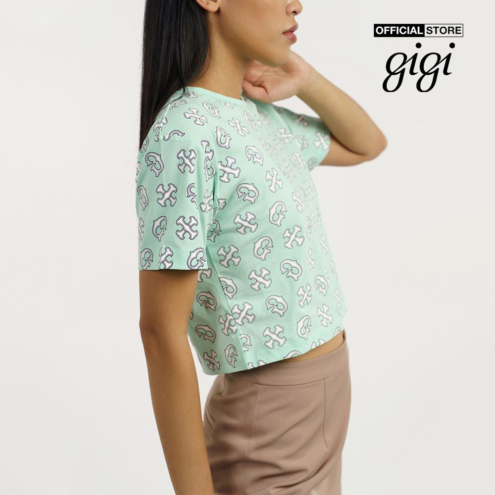 GIGI - Áo thun nữ croptop ngắn tay thời trang G1201T221239