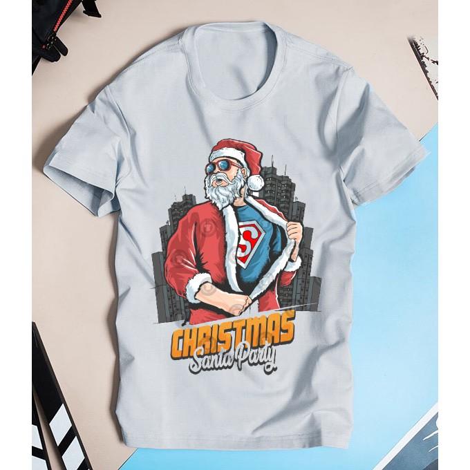 (SIÊU PHẨM) Áo Thun Ông Già Noel SUPER MAN Siêu Độc | Santa Claus Superman Tshirt