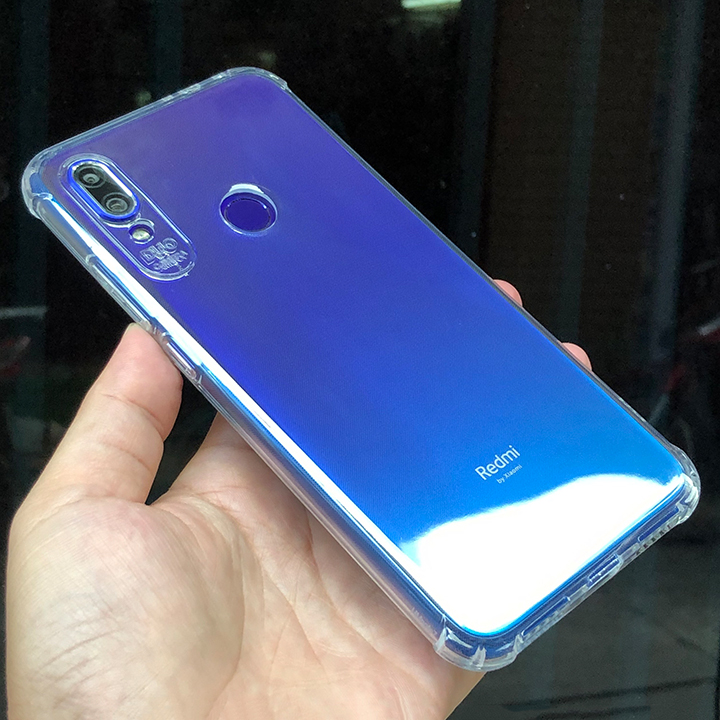 Ốp lưng Xiaomi Redmi Note 7, trong suốt chống sốc 6D