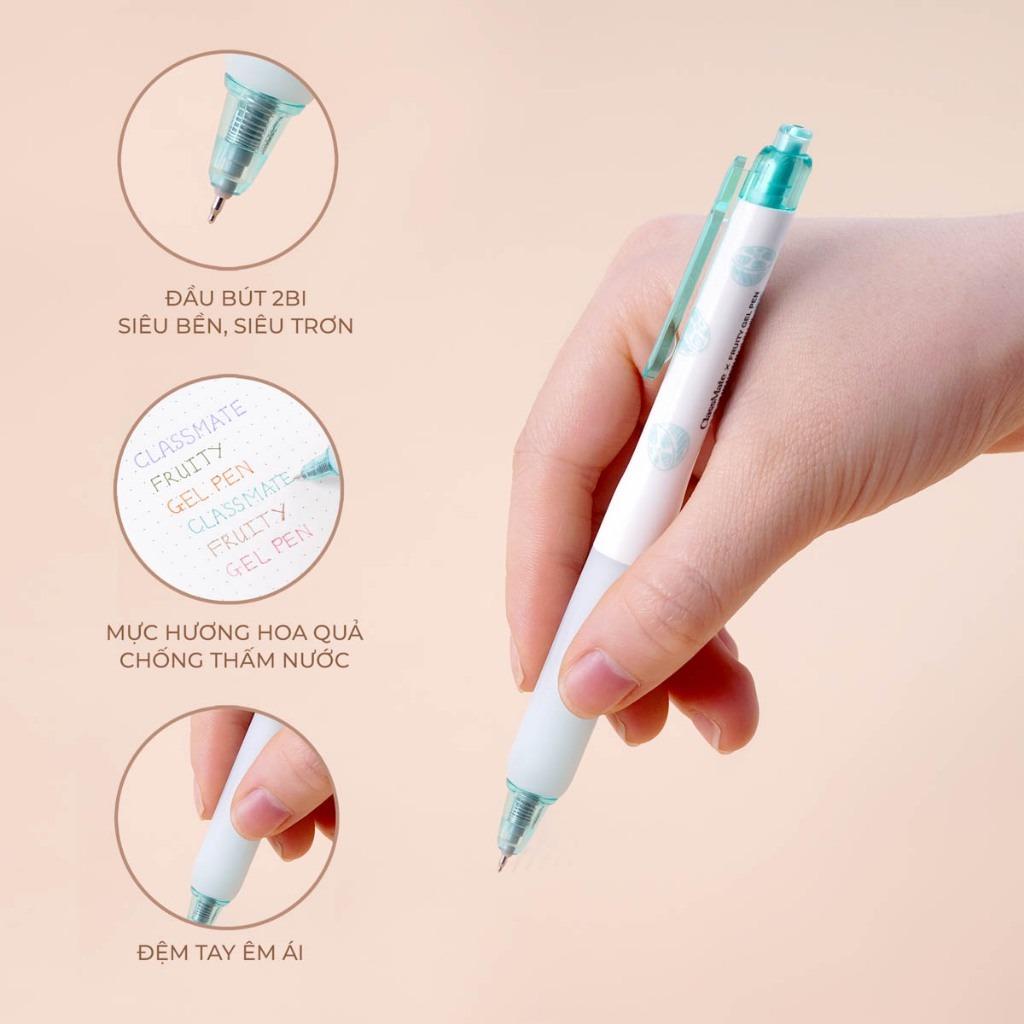 Bút Gel Bấm Hương Thơm Fruity 0.5 mm - ClassMate CL-GP510SG - Mực Tím Nho