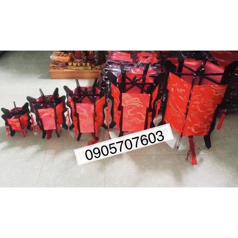 Đèn lồng trụ gỗ lục giác hội an